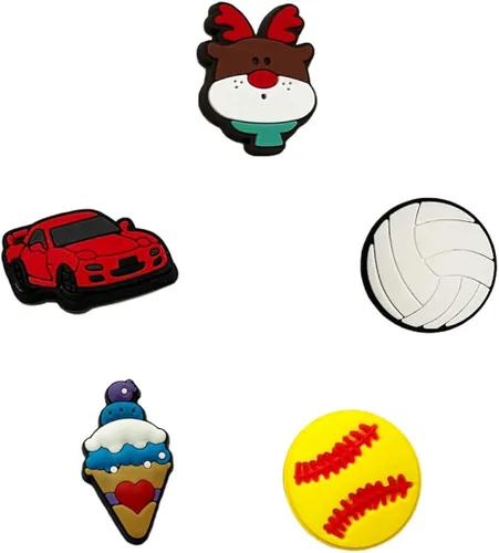 Miniatura 6 de TANSWEET 3050100125 pcs PVC Random Different Shape Shoe Charms for Shoe Decoration