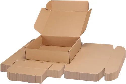 Miniatura 28 de PHAREGE - Paquete de 25 cajas de envío de 6 x 6 x 2 pulgadas, cajas de cartón corrugado marrón, cajas de correo pequeñas para embalaje de pequeñas