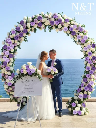 Miniatura 38 de N&T NIETING Flores artificiales, rosas artificiales de color rosa intenso, 50 piezas de flores falsas con tallo para ramos de boda DIY, centros