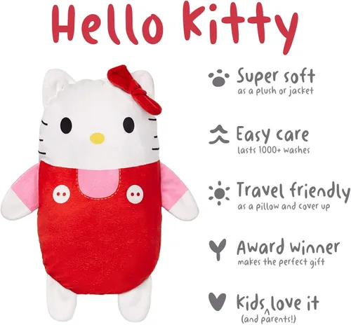 Miniatura 3 de Cubcoats Hello Kitty 2 en 1 Transforming Pullover Sudadera con capucha y suave Plushie