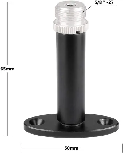 Miniatura 2 de CAMVATE Soporte de montaje en pared con tornillo macho de 5/8"-27 para soporte de micrófono - 1994