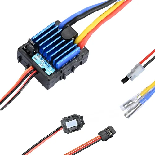Impermeable cepillado 60A ESC controlador electrónico de velocidad para 1/10 Traxxas HPI Redcat Tamiya RC Camión, Buggy, Camión de Camión Corto y