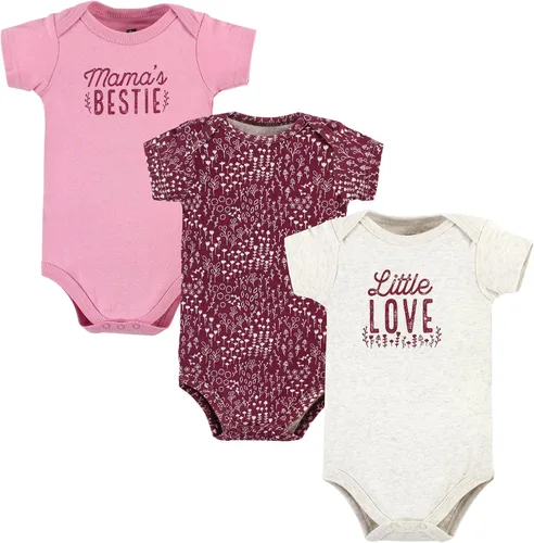 Miniatura 55 de Hudson Baby baby-girls Cotton Bodysuits 3-pack