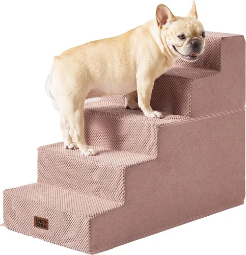 Miniatura 27 de EHEYCIGA Escaleras para perros pequeños de 13.5 pulgadas de alto, escalones para perros de 3 escalones para sofá y silla, escalones para mascotas