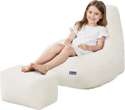 Miniatura 11 de COMAX Sillas de Puf para Niños, Sofá de Puf para Niños Pequeños con Relleno de Puf para Niños y Niñas, Silla de Piso Perezosa para Sala
