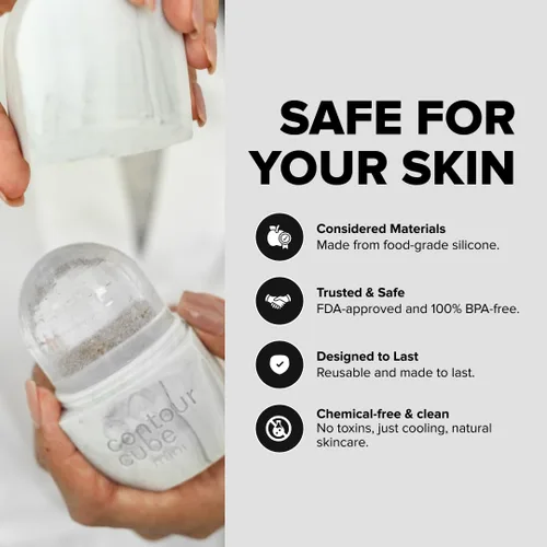 Miniatura 5 de Contour Cube Mini rodillo de hielo revolucionario para esculpir y deshinchar - Rodillo de hielo facial y masajeador - Molde de hielo para la cara