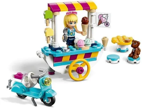 Miniatura 4 de LEGO Friends Ice Cream Cart 41389 Kit de construcción, con la muñeca Friends Stephanie, nuevo 2020 (97 piezas)