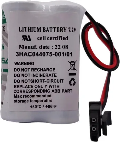 Miniatura 2 de 3HAC044075-001/01 7.2V SMB Batería para ABB Robot CPU ABBTA521 ABB3HAC16831-1
