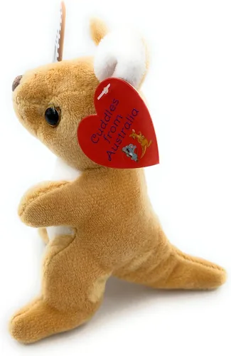 Miniatura 3 de Peluche de canguro de 5 pulgadas con boomerang, regalo australiano súper suave de recuerdo para niños