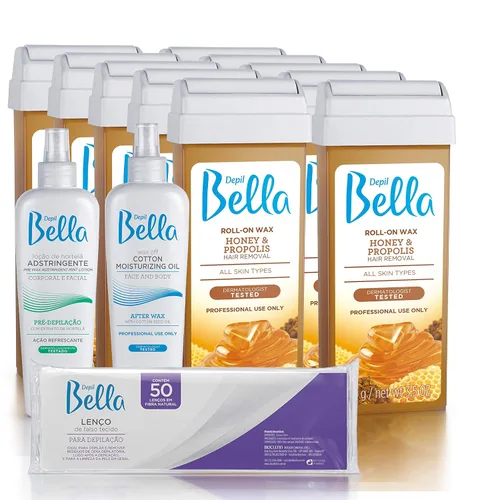 Miniatura 8 de Depil Bella Rollo de cera depilatoria con miel y propóleos Depilación corporal, cartucho de cera para depilación Para hombres y mujeres Auto