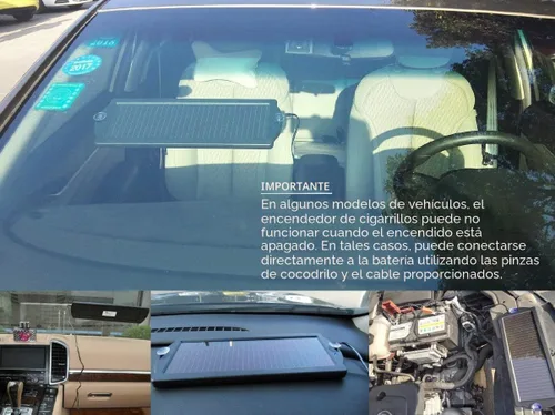 Miniatura 4 de Sunway Solar Cargador de Batería de Goteo y Mantenedor para Automóvil Panel Solar de 12V Cargador de Batería con Enchufe para Encendedor