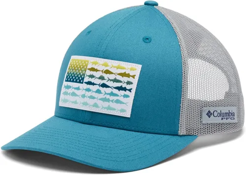 Miniatura 28 de Columbia - Gorra de malla con bandera con árboles unisex para adultos, corona alta