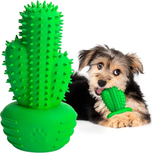 Miniatura 10 de Pamlulu Juguetes masticables para perros, cepillo de dientes para limpieza dental para perros pequeños, medianos y grandes, juguetes chirriantes
