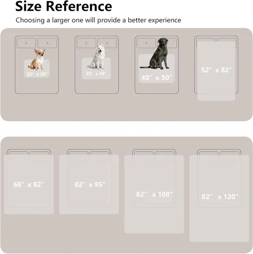 Miniatura 6 de Manta impermeable para perros pequeños, a prueba de fugas, manta reversible para sofá, cama, protector de muebles lavable a máquina, 25 x 35