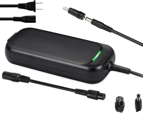Miniatura 9 de Cargador de 42 V, 2 A de Reemplazo para Batería de Litio de 36 V con Conector Hembra de 3 Clavijas Mini de 8 mm Conector Macho DC de 5,5 mm