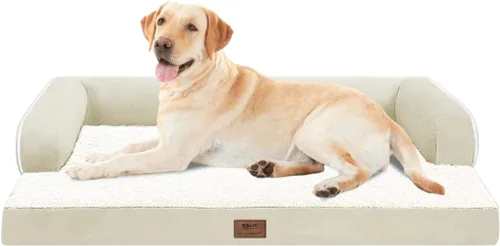 Miniatura 59 de Cama ortopédica impermeable para perros pequeños, cama para perros de tamaño mediano, cómoda cama para mascotas y gatos con lados, funda extraíble
