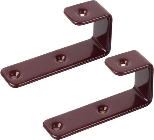 Miniatura 8 de Paquete de 8 ganchos para escalera de litera, ancho interior de 1 pulgada, soportes de gancho en J resistentes de hierro revestido de vinilo