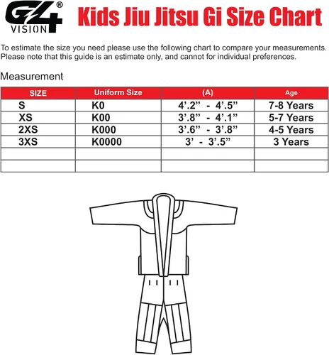 Miniatura 2 de BJJ Jiu Jitsu Gi, uniforme brasileño Jiu Jitsu, kimonos pre-encogidos para niños, cinturón blanco ligero, Blanco