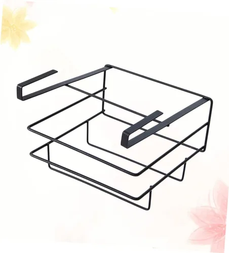 Miniatura 6 de BESTonZON Estante organizador de metal para colocar sobre la puerta, toallero, gabinetes de metal, cesta debajo del gabinete, tabla de cortar