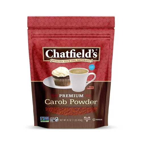 Miniatura 10 de Chatfield's Polvo de algarrobo premium, sin cafeína, apto para veganos, kosher, sin gluten y sin OMG, 16 onzas (paquete de 6)