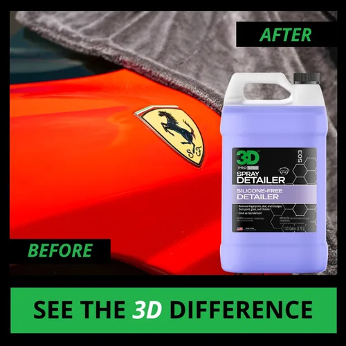 Miniatura 2 de 3D Spray Detailer - Spray de detallado de carrocería sin silicona para vehículos recién pintados 1 galón