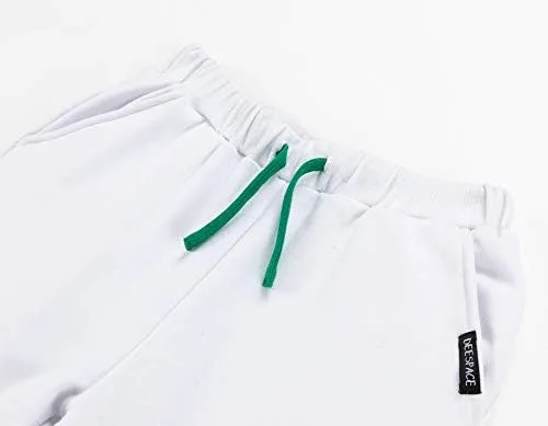 Miniatura 4 de Pantalones deportivos casuales para niños, pantalones deportivos con cordón, pantalones de microterciopelo para niños o niñas de 3 a 12 años