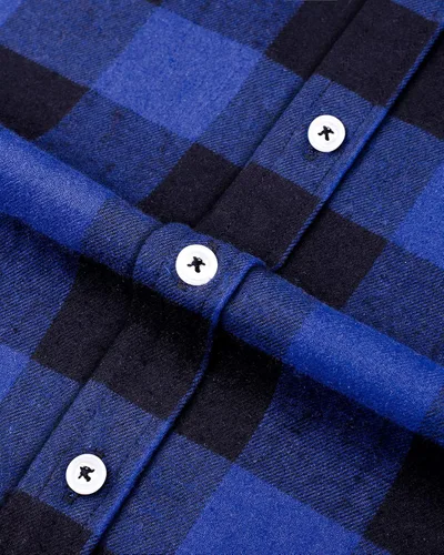 Miniatura 3 de siliteelon Camisa de franela a cuadros para niños pequeños, camisas de manga larga con botones