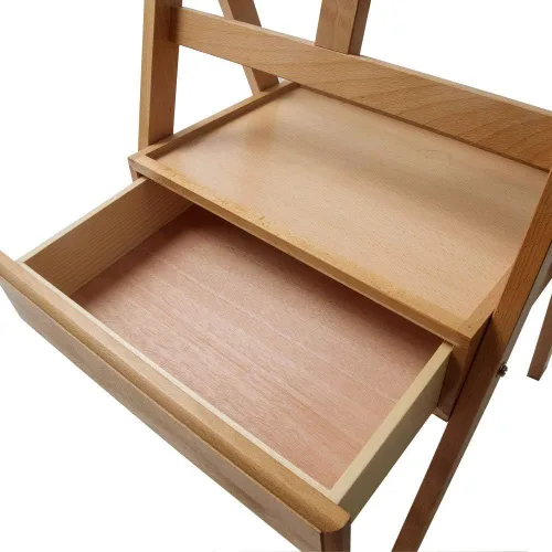Miniatura 5 de Caballete de piso Mont Marte Signature Box, madera de haya 43.5 x 44 x 150 cm (LxAnxAl), 17.13 x 17.32 x 59.1 pulgadas Caballetes de caja de piso