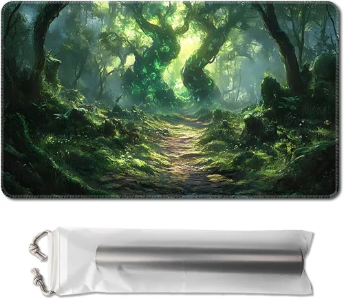 Miniatura 5 de MTG - Tapete de juego de 24 x 14 pulgadas, con parte trasera antideslizante, ideal para entusiastas de los juegos de cartas, tapete de juego TCG