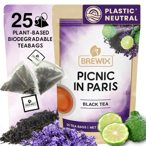 Miniatura 42 de BREWIX, Bedtime Blossom - Té suelto de hierbas (más de 50 tazas) sin cafeína y totalmente natural Mezcla relajante floral nocturna Rooibos