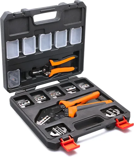 Miniatura 8 de Wirefy Juego de herramientas de engarce de 11 piezas, engarzadora de alambre de alta palanca, 9 pulgadas, para conectores termorretráctil, nailon