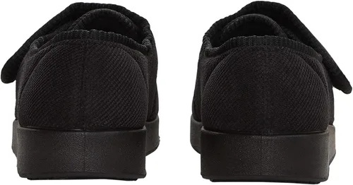 Miniatura 4 de Silverts - Zapatillas para hombre con cierre ajustable y suave, cómodas, color azul marino y negro