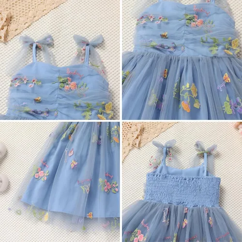 Miniatura 207 de IMEKIS Vestido de princesa de cumpleaños para niña pequeña, confeti brillante, bohemio, arco iris, pastel, sesión de fotos, traje para 1-6T