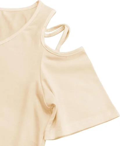 Miniatura 7 de Jar of Love Camisetas de manga corta para mujer con hombros descubiertos Tops de primavera y verano ajustadas túnica 2026