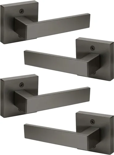 Miniatura 172 de KNOBWELL - Juego de cerradura con 1 picaporte resistente para puertas de una cara, ideal para puertas interiores reversibles, 0.93 libras