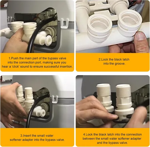 Miniatura 6 de Kit adaptador de instalación de suavizante de agua 7280203 compatible con Kenmore, GE, Whirlpool, Morton, NorthStar, EcoWater, EcoPure etc