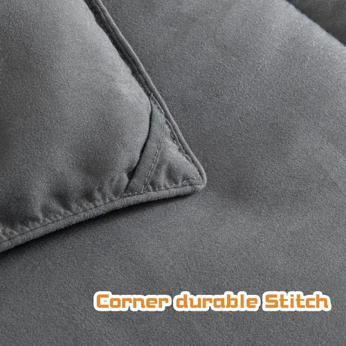 Miniatura 2 de Edredón de plumón suave para todas las estaciones, edredón de cama alternativo, esquinas reversibles, edredón cálido y esponjoso para invierno