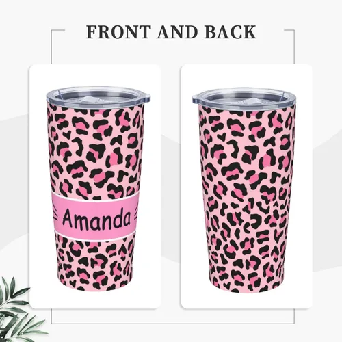 Miniatura 2 de Vaso con nombre y foto personalizable, regalos para hombres y mujeres, taza de viaje aislada de acero inoxidable de 20 onzas, vasos personalizados