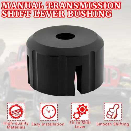 Miniatura 5 de Buje de cambio para palanca de cambios Dodge Ram Jeep GM de transmisión manual NV3500 NV3550 NV5600, reemplazo directo en negro