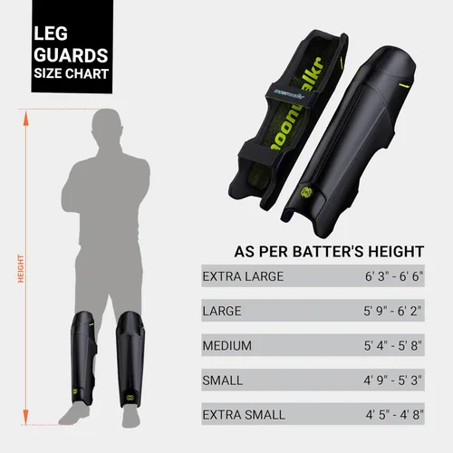 Miniatura 3 de moonwalkr Leg Guard 2.0 Equipo de críquet Negro