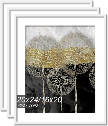 Miniatura 115 de Fxojyvo Marco de Fotos de 4x6, Muestra Foto de 3.5x5 con Paspartú o 4 x 6 Sin Paspartú, Liviano y de Alta Transparencia Marco de 4 por 6 para Pared