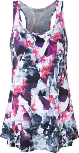 Miniatura 38 de Cestyle - Camiseta sin mangas para mujer, cuello redondo, corte holgado, para entrenamiento