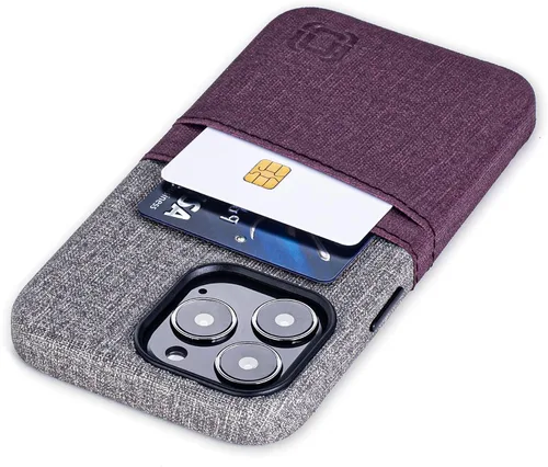 Miniatura 20 de Dockem Funda tipo cartera para iPhone 13 con placa metálica integrada para montaje magnético y 2 bolsillos para tarjetas de crédito: Luxe M2, piel