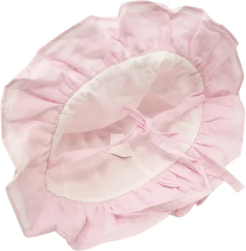 Miniatura 2 de Adorable sombrero para niñas con diseño floral bordado de ala ancha con SPF 50+