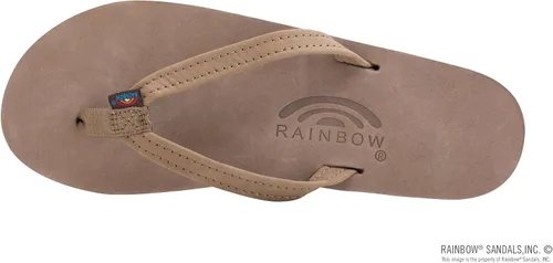 Miniatura 3 de Rainbow Sandalias de mujer de una sola capa con una correa estrecha de cuero de primera calidad.