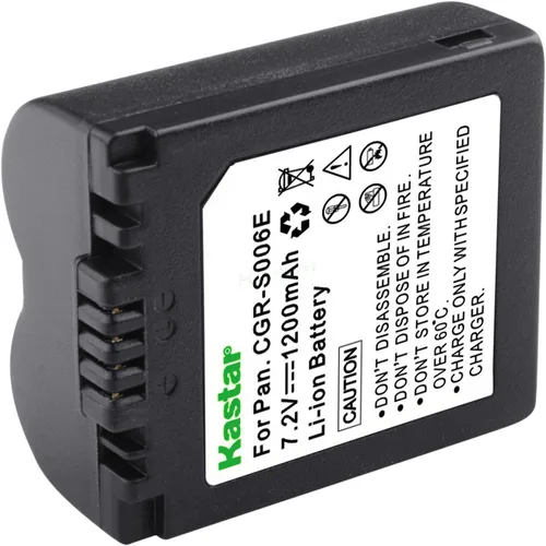 Kastar Batería de repuesto para cámara Panasonic Lumix DMC-FZ7 DMC-FZ8 DMC-FZ28 DMC-FZ30 DMC-FZ35 DMC-FZ38 DMC-FZ50 y BP-DC5 J BP-DC5 U CGA-S006