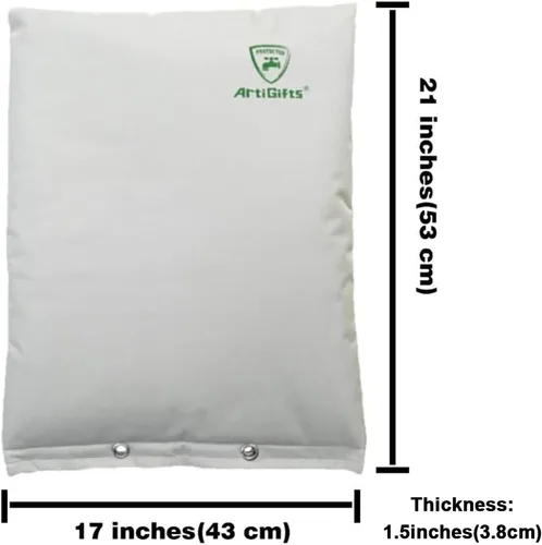 Miniatura 5 de Bolsa aislante de cobertura para el sistema de reflujo, para proteger de la congelación en invierno, color caqui pálido, 17 pulgadas de ancho x 21