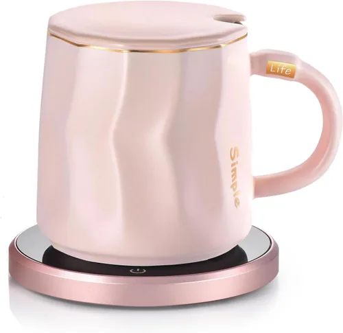 Miniatura 9 de Juego de Calentador de Tazas de Café, Calentador de Café Inteligente para Escritorio con Apagado Automático, Calentador de Tazas para Uso en Oficina