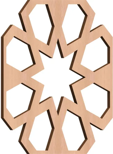 Miniatura 35 de Jackson Decorative Fretwork Wood Wall Panels, Large, 23 3/8" W x 23 3/8" H x 1/4" T, Cherry