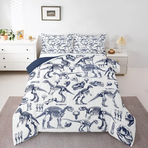 Miniatura 27 de Juego de edredón lindo de perro y gato, tamaño matrimonial, juego de ropa de cama colorido con estampado de patas de cachorro, 3 piezas para niños